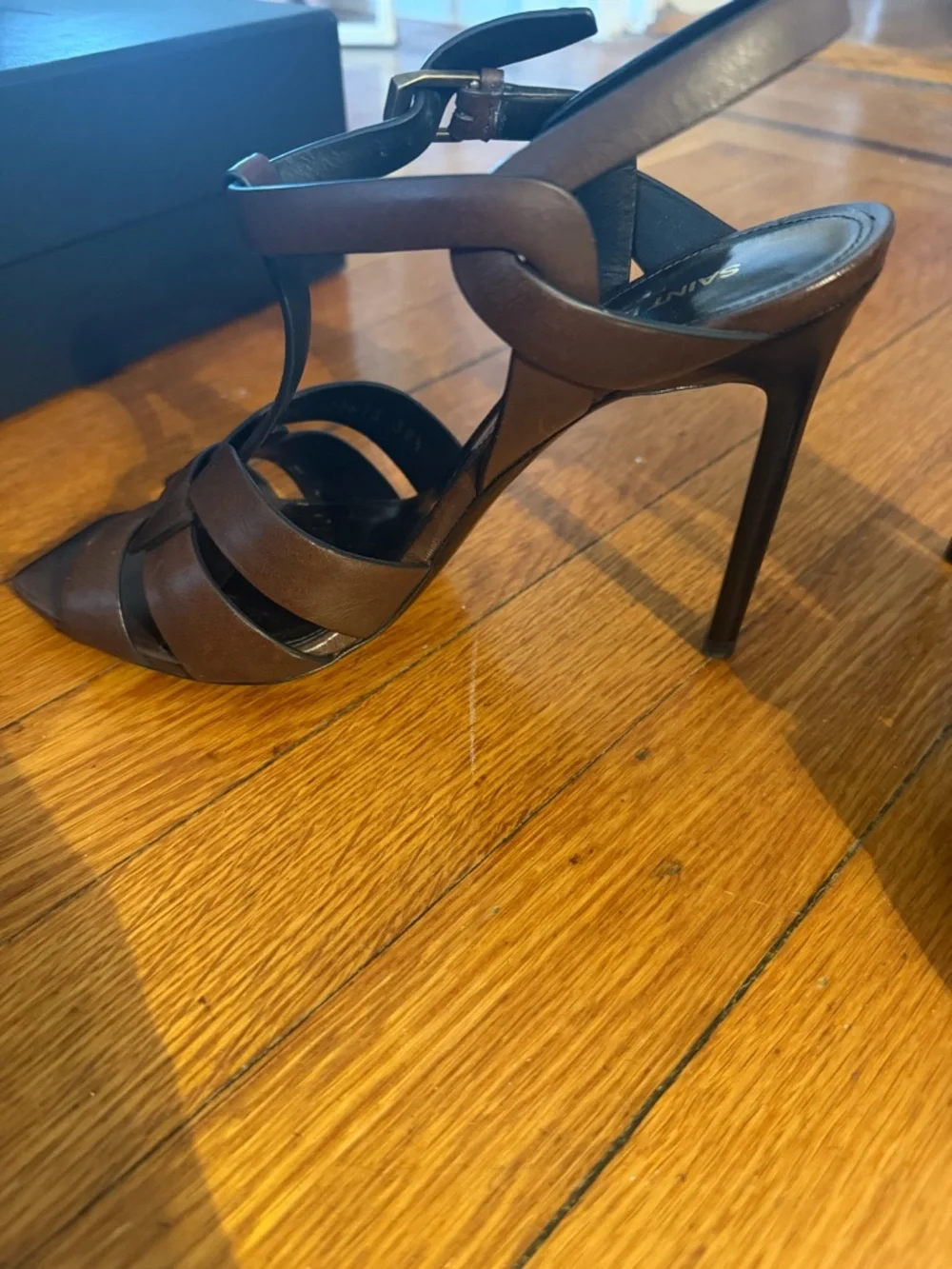Saint Laurent Tribute 105mm Sandals - Picture 3 of 6